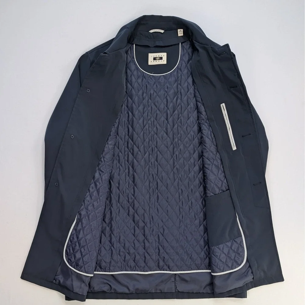 Joseph Abboud Navy Overcoat w/ Removable Liner | 48 Long | Like New